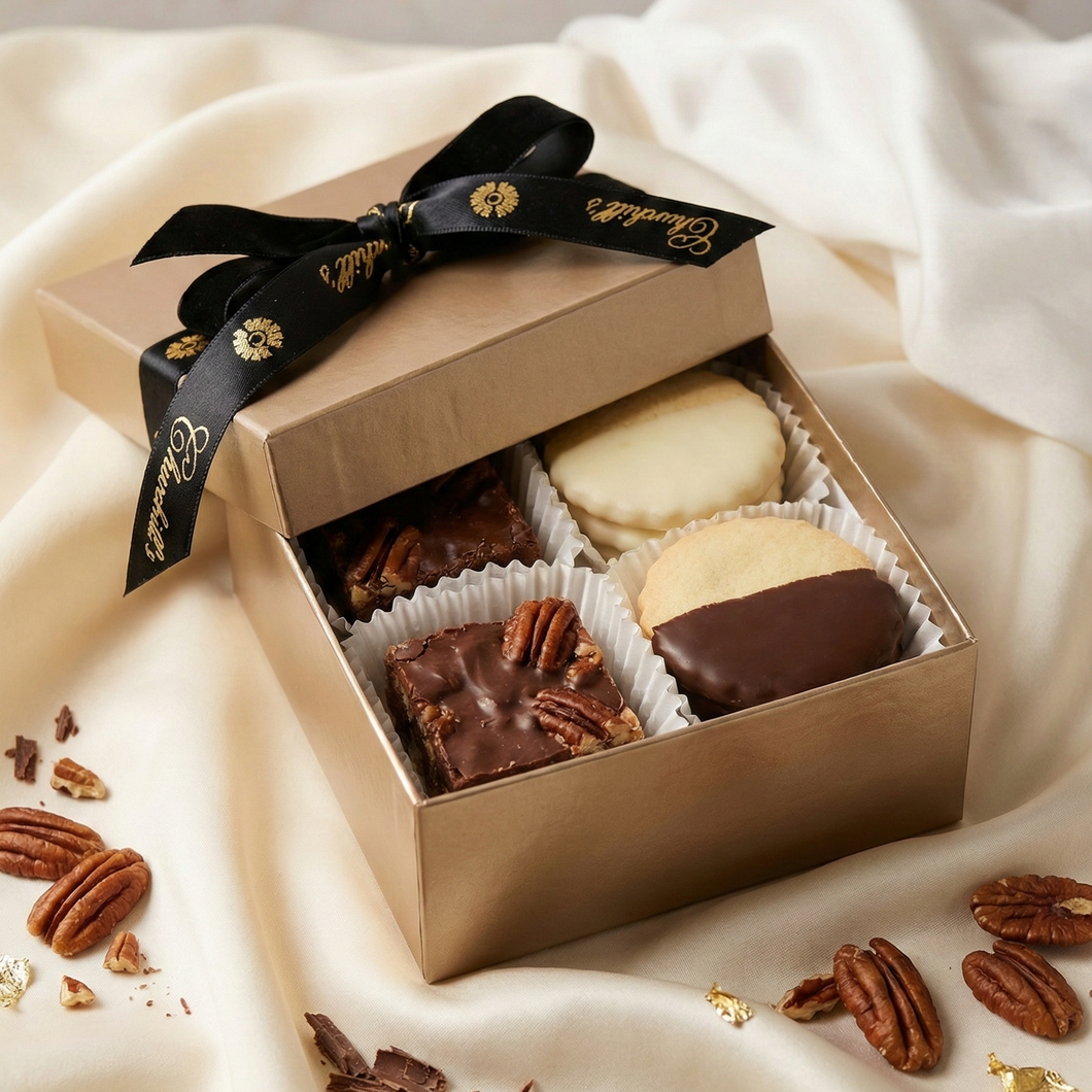 10-Piece Classic Mix Signature Gift Box-10-piece_classic_edit_LG-Our signature mix gift boxes filled with a selection of Shortbread cookies and Heavenly Pecan Bars-classic mix,gift box,pecan bars,shortbread,updated 2026-toronto-gifting-churchills-fine-gourmet-gifts