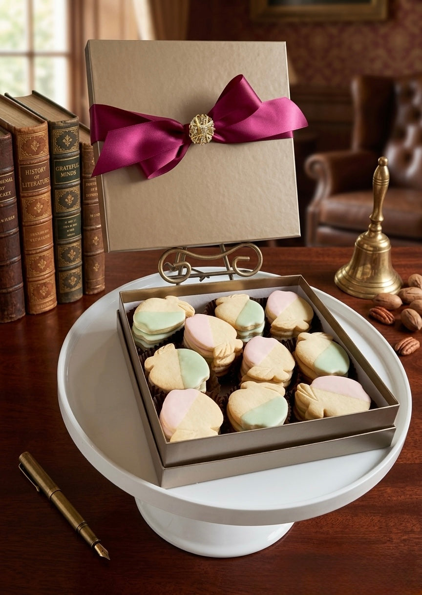 30-Piece End-of-School Apple Shortbread Deluxe Gift Box